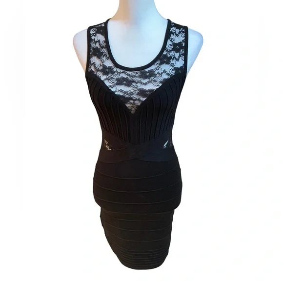 all black lace prom dress Black Lace Long Sleeve Beaded Sheath Tight Prom Dresses,PD00083 –  AlineBridal main image 0